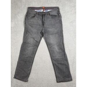 Tommy Bahama Jeans Mens 38x32 Gray Denim Straight Leg Stretch Casual Pants